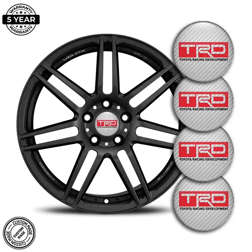 Toyota TRD Emblem Wheel Center Caps Premium Quality