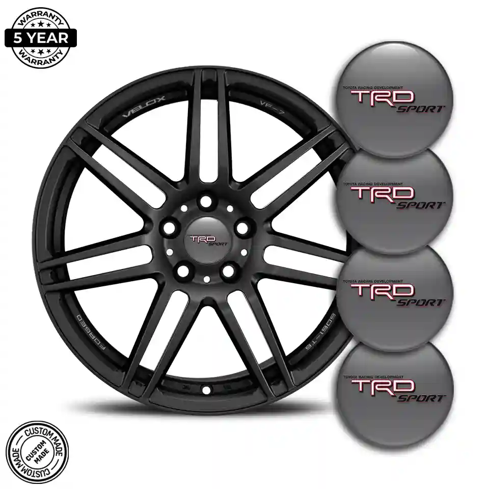 Toyota TRD Emblem Wheel Center Caps Stylish Design