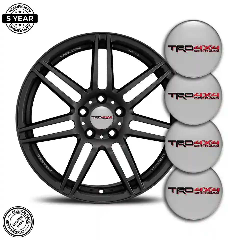 Toyota TRD Logo Silicone Badge High Quality