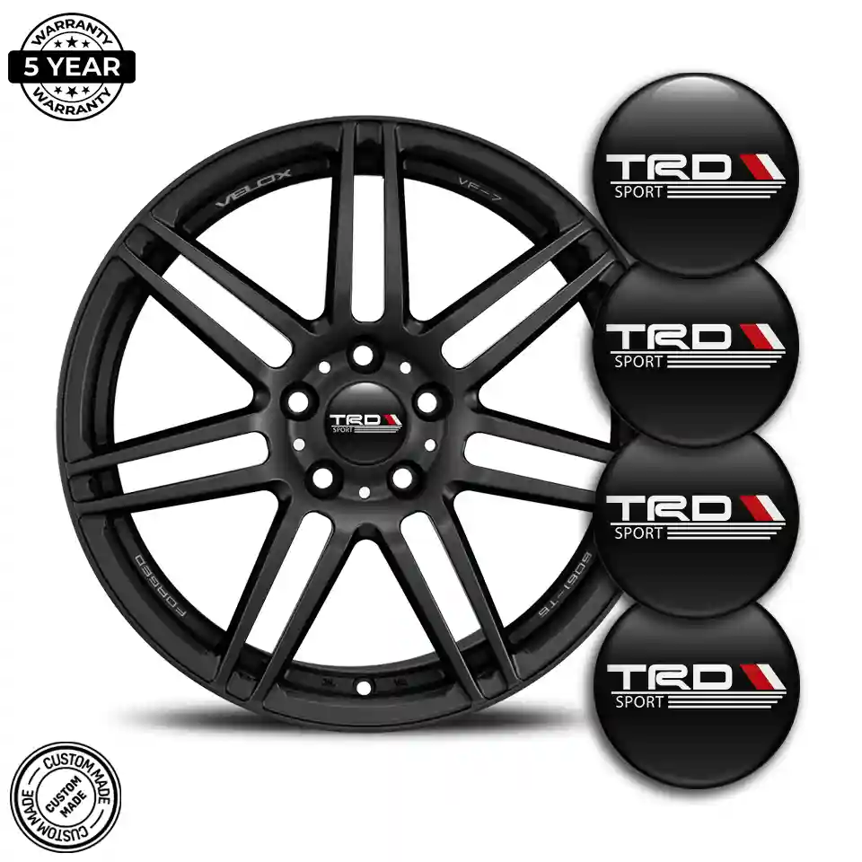 Toyota TRD Logo Silicone Badge Premium Quality