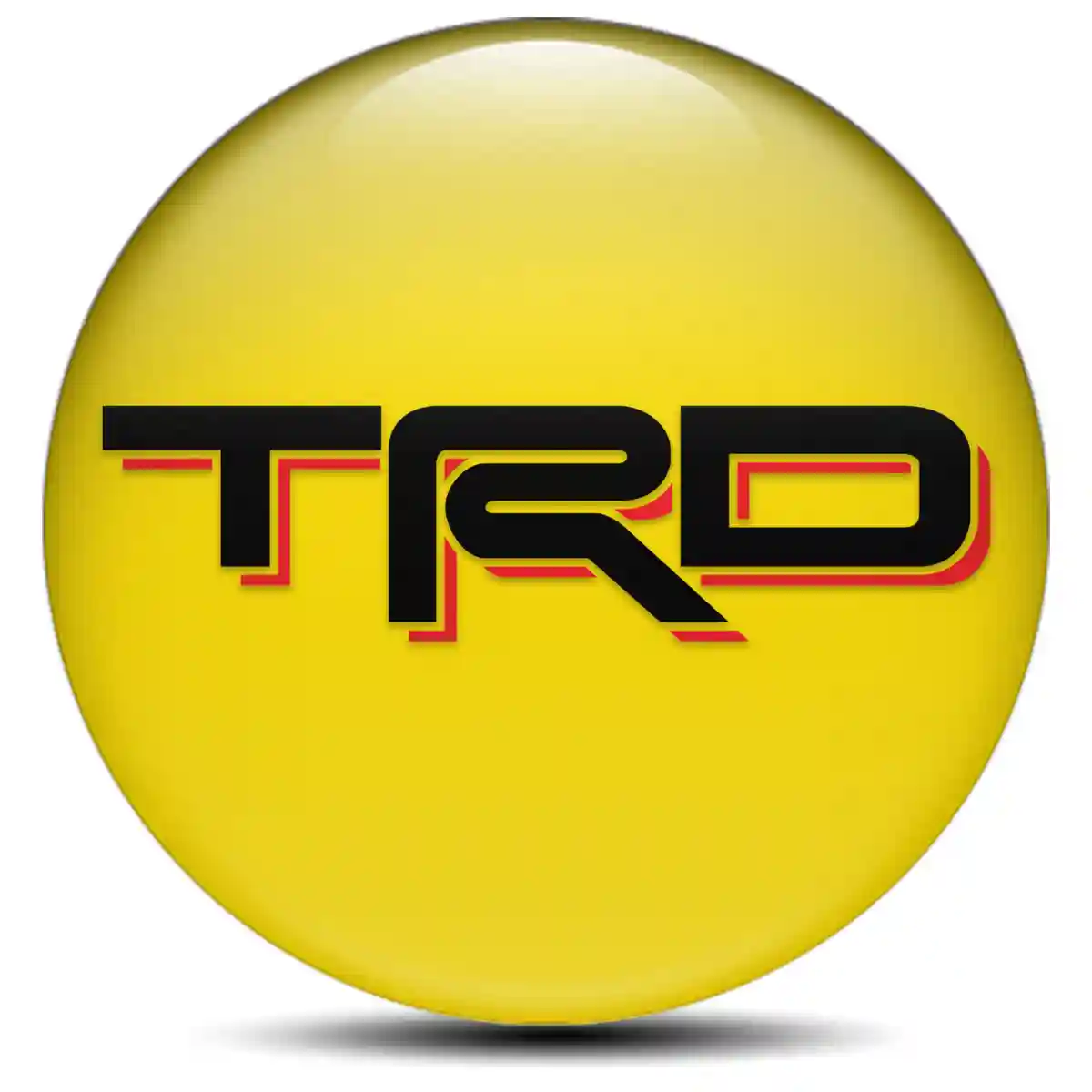 Toyota TRD Logo Silicone Badge Premium Resin