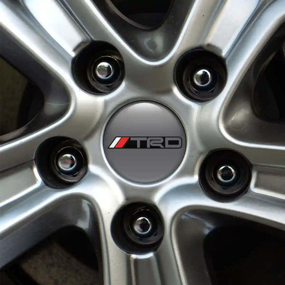 Toyota TRD Logo Silicone Badge Self-Adhesive Interior Design