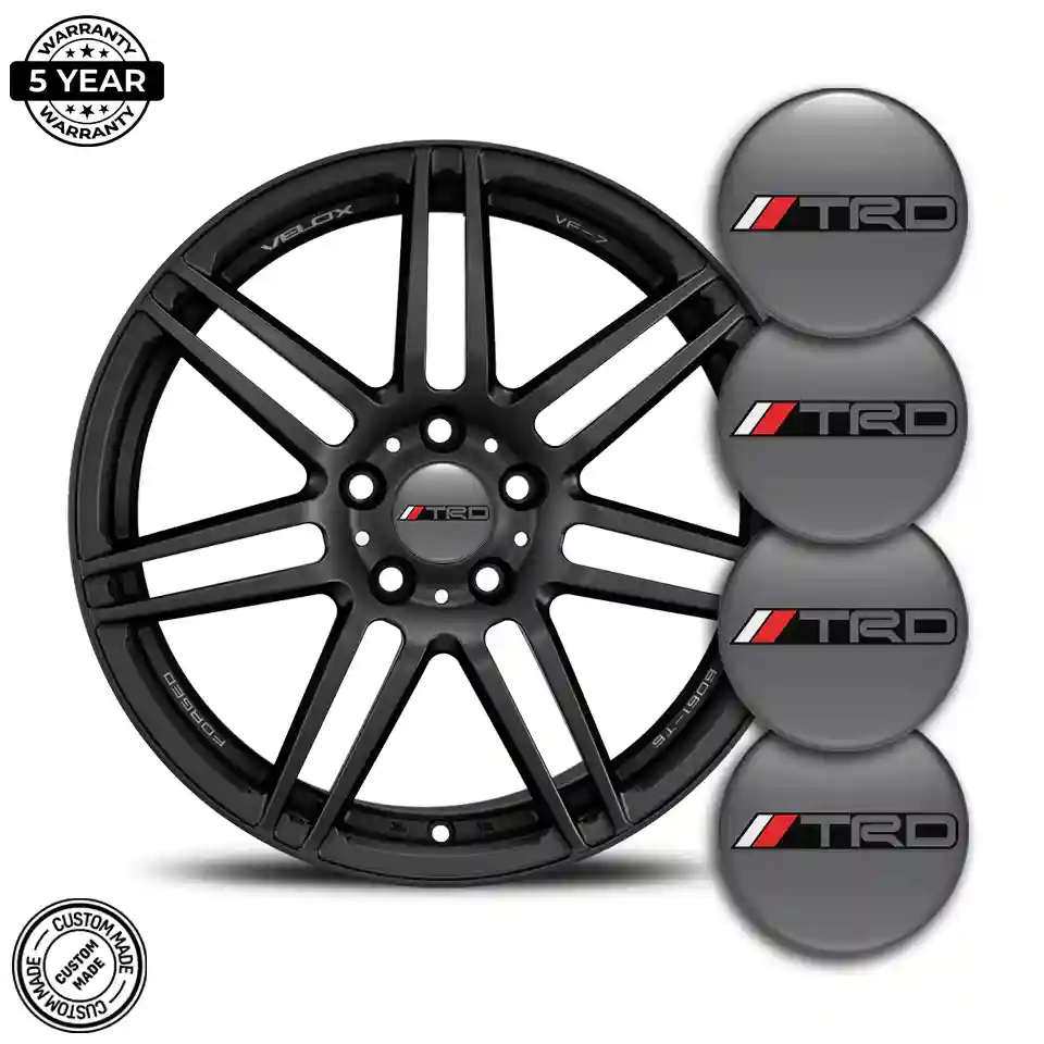 Toyota TRD Logo Silicone Badge Self-Adhesive Interior Design