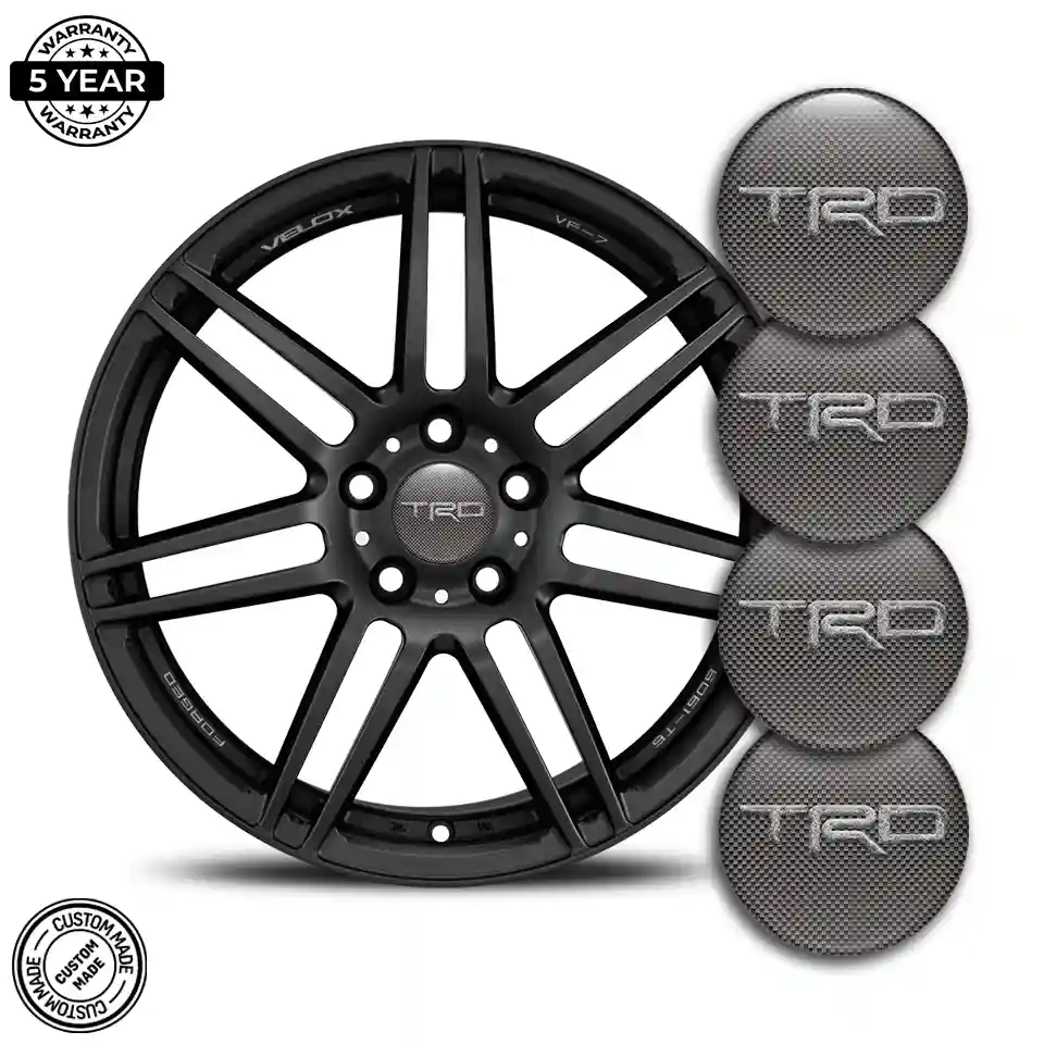 Toyota TRD Logo Silicone Badge Stylish Design