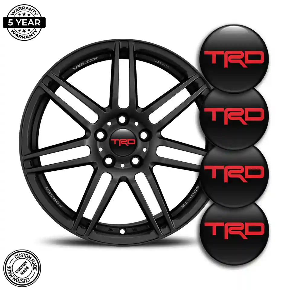 Toyota TRD Logo Silicone Emblem Exterior Design