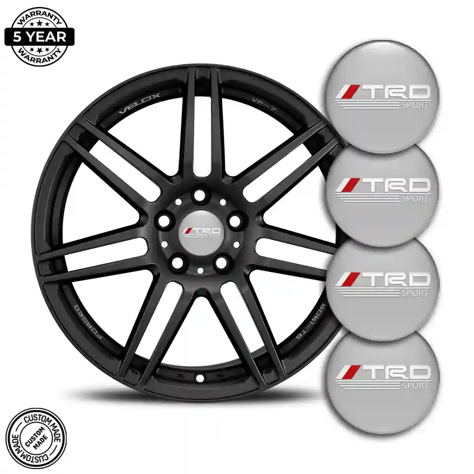 Toyota TRD Logo Silicone Emblem Premium Quality