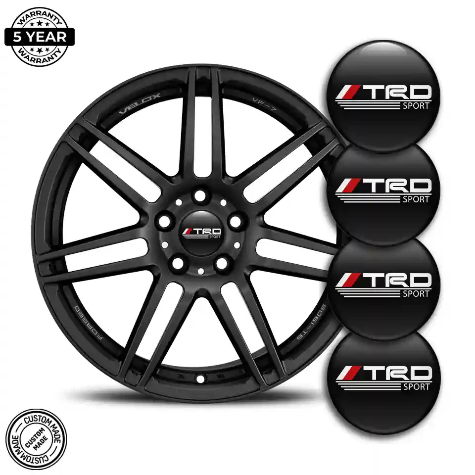 Toyota TRD Logo Silicone Emblem Self-Adhesive Exterior Design