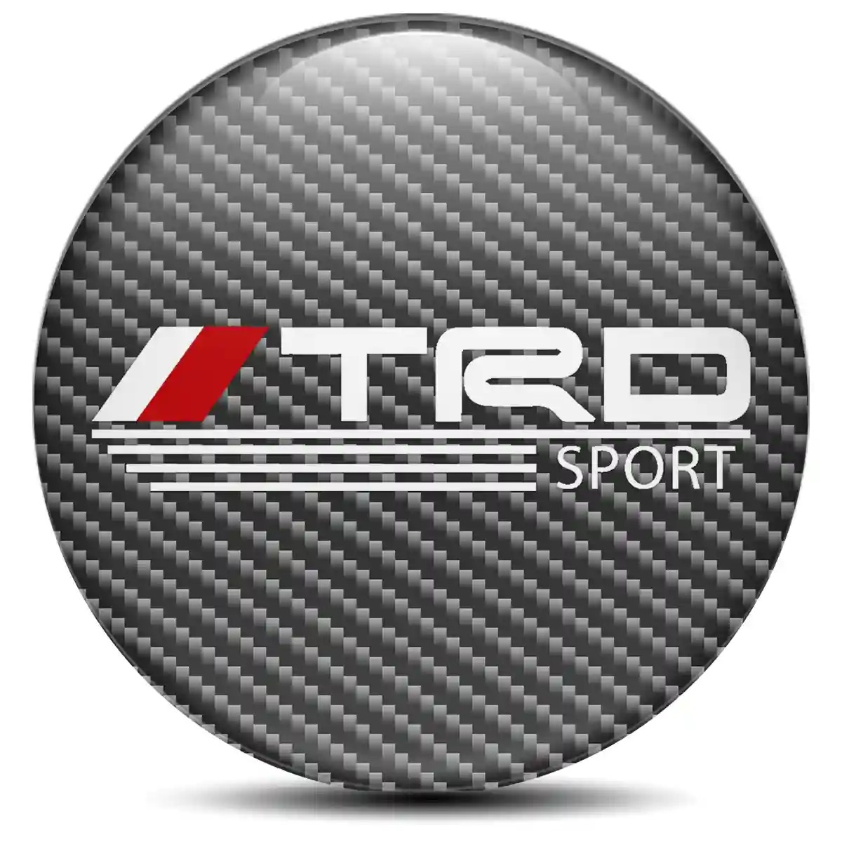 Toyota TRD Logo Silicone Emblem Self-Adhesive High Quality