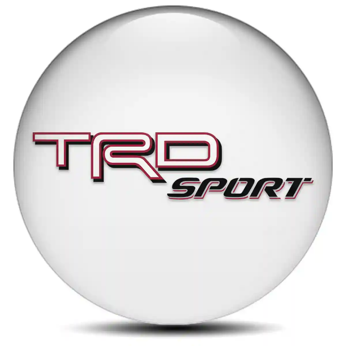 Toyota TRD Logo Silicone Emblem Self-Adhesive Interior Design