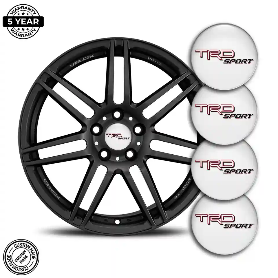 Toyota TRD Logo Silicone Emblem Self-Adhesive Interior Design