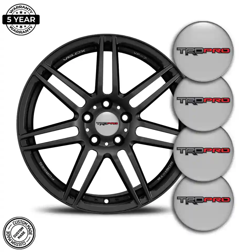 Toyota TRD Logo Silicone Emblem Self-Adhesive Premium Edition