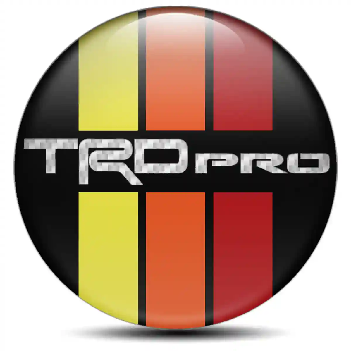 Toyota TRD Logo Silicone Sticker High Quality