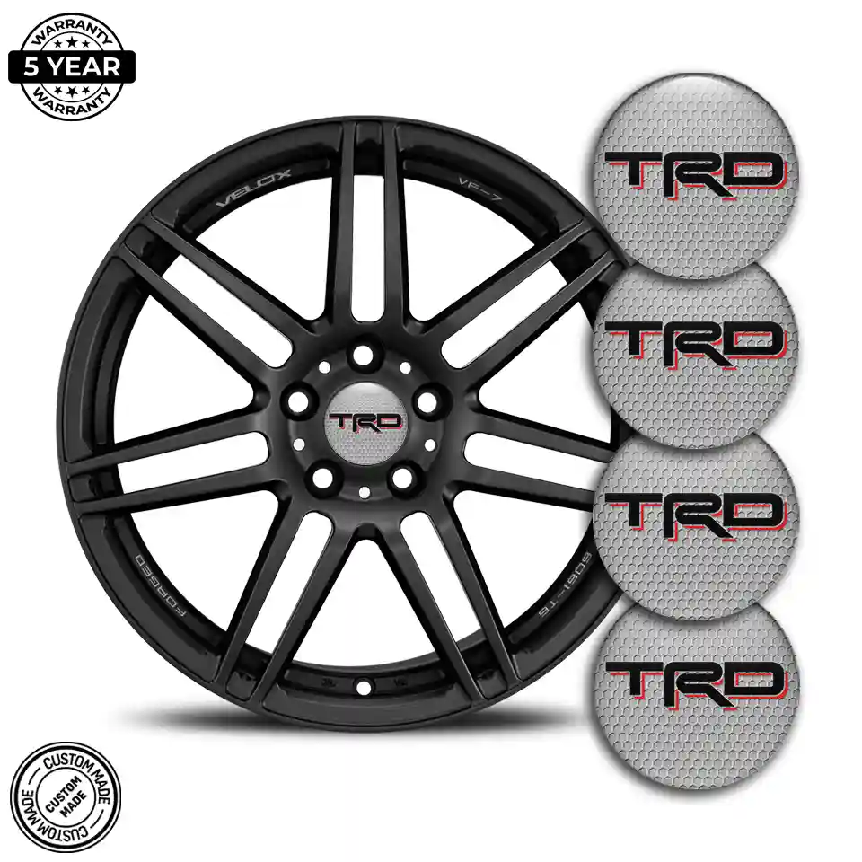 Toyota TRD Logo Silicone Sticker Interior Design