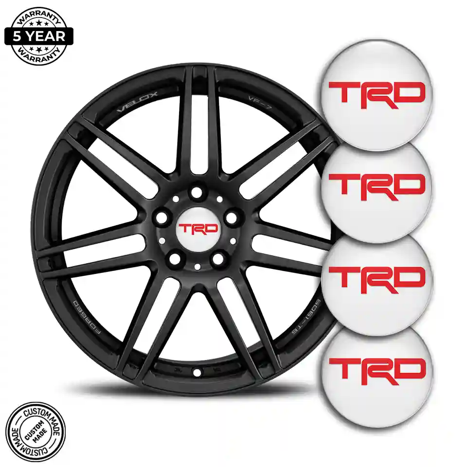 Toyota TRD Logo Silicone Sticker Luxury Edition