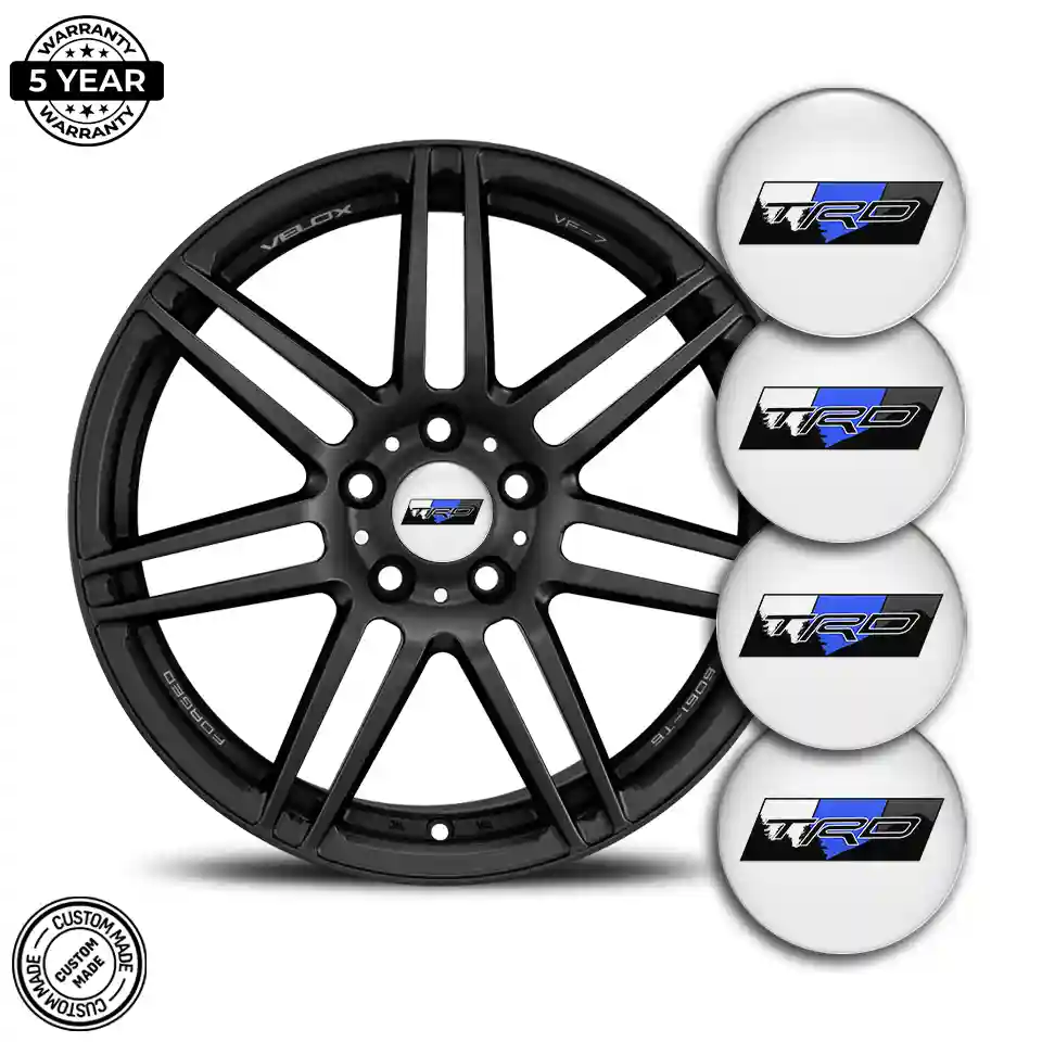 Toyota TRD Logo Silicone Sticker Premium Edition
