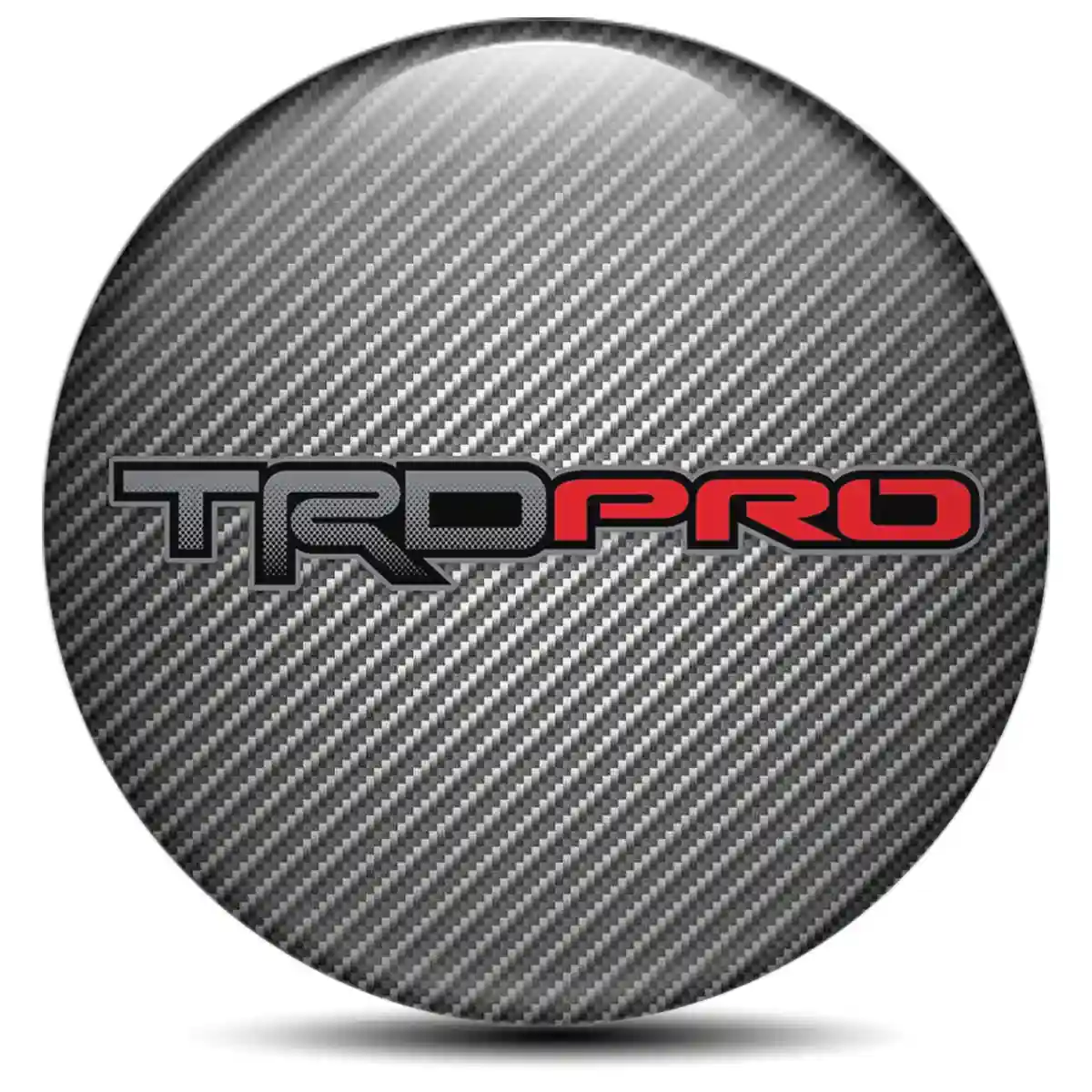 Toyota TRD Logo Silicone Sticker Premium Quality