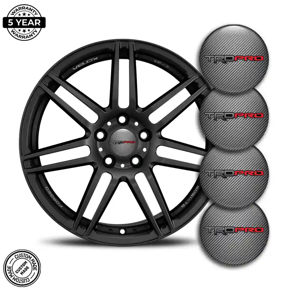 Toyota TRD Logo Silicone Sticker Premium Quality