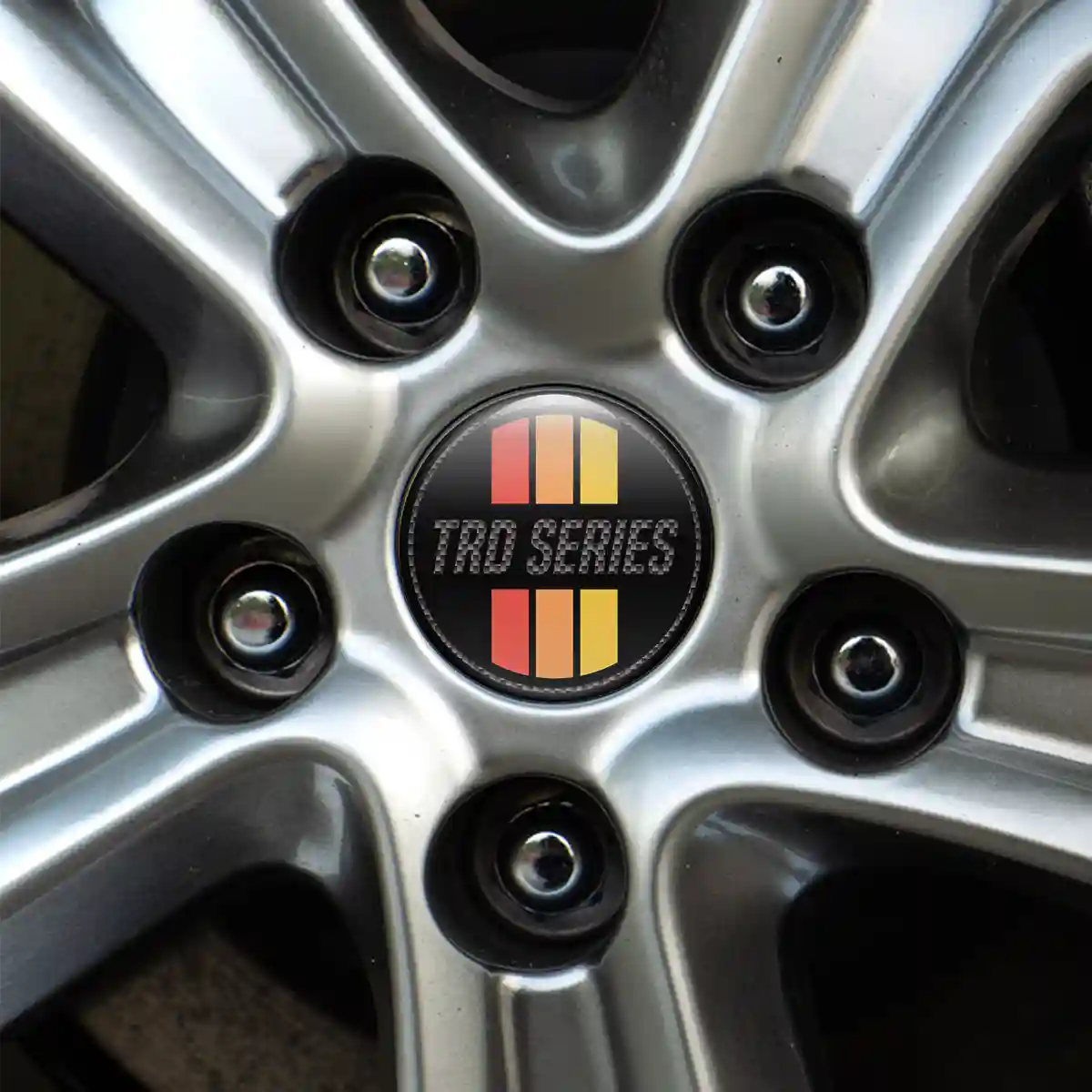 Toyota TRD Logo Silicone Sticker Self-Adhesive High Quality