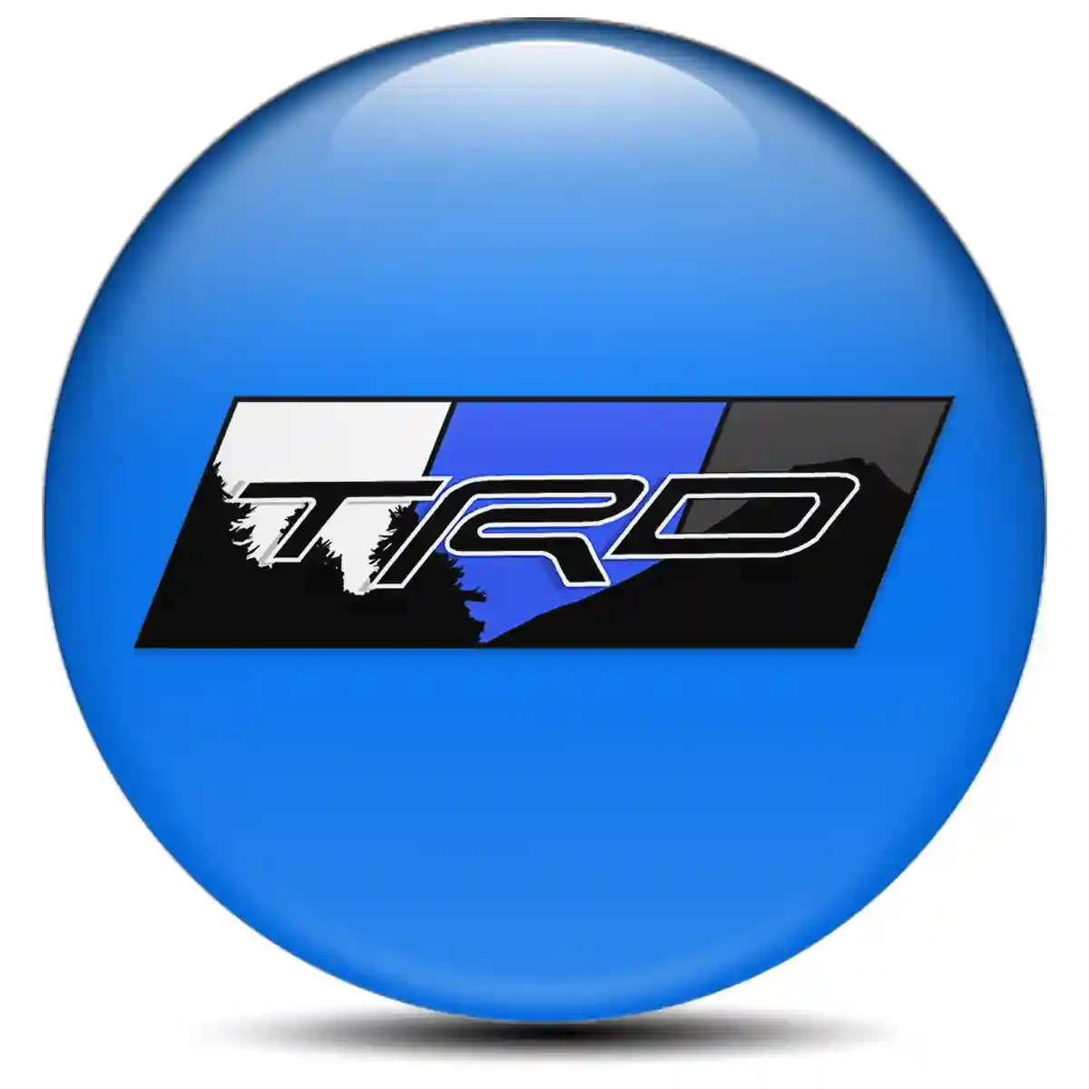 Toyota TRD Logo Silicone Sticker Self-Adhesive Tuning Car