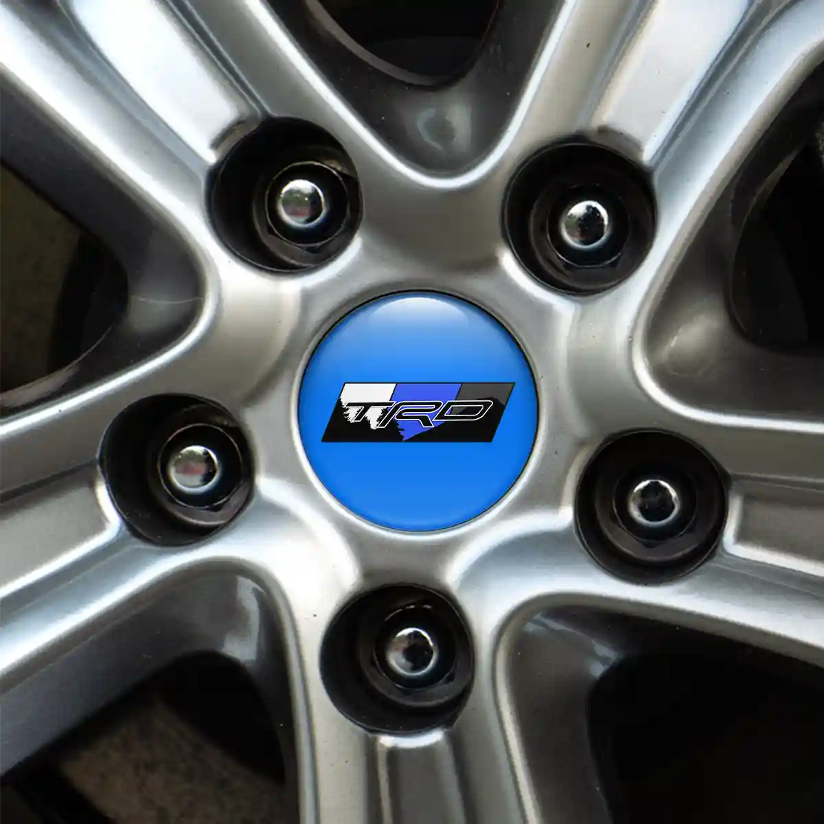 Toyota TRD Logo Silicone Sticker Self-Adhesive Tuning Car