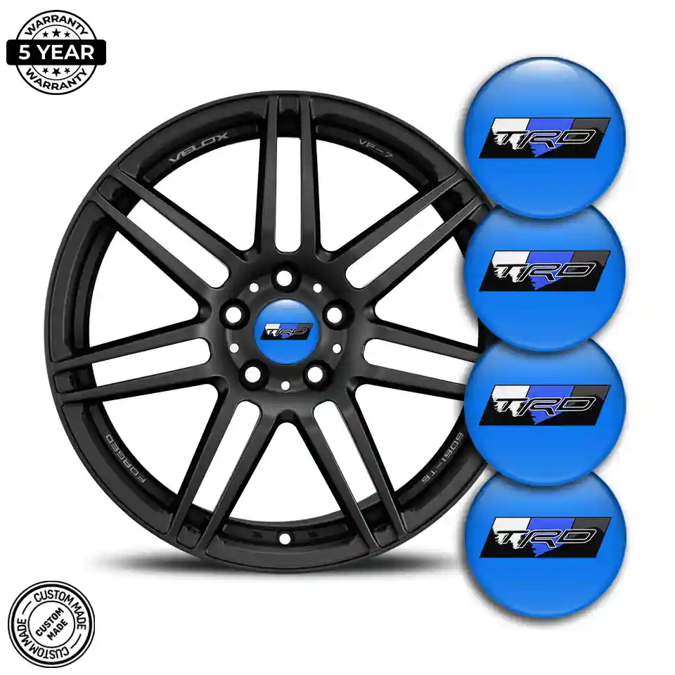Toyota TRD Logo Silicone Sticker Self-Adhesive Tuning Car