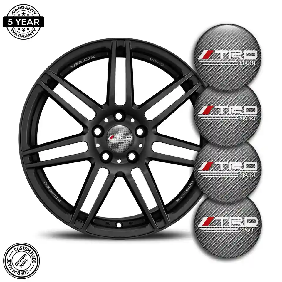 Toyota TRD Logo Silicone Sticker Stylish Design