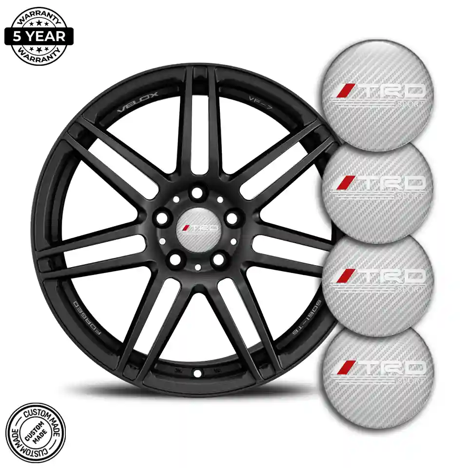 Toyota TRD Silicone Emblem Premium Resin
