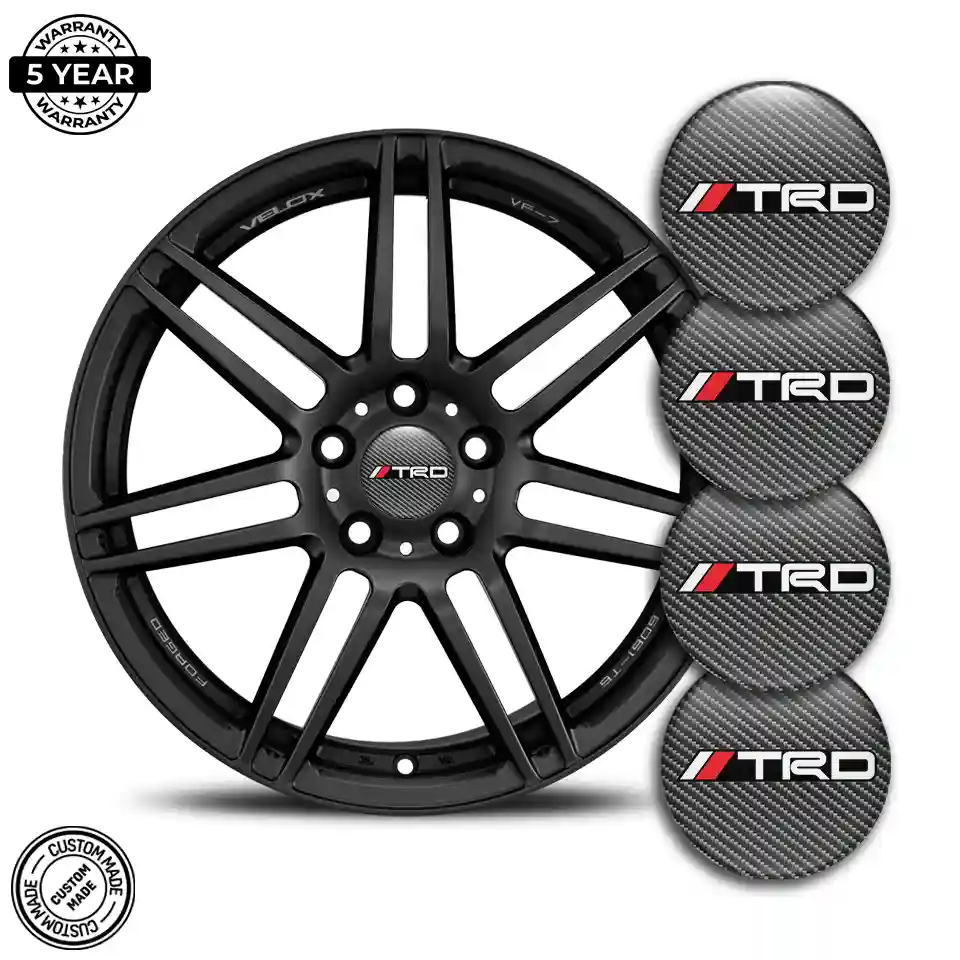 Toyota TRD Silicone Emblem Self-Adhesive Exterior Design