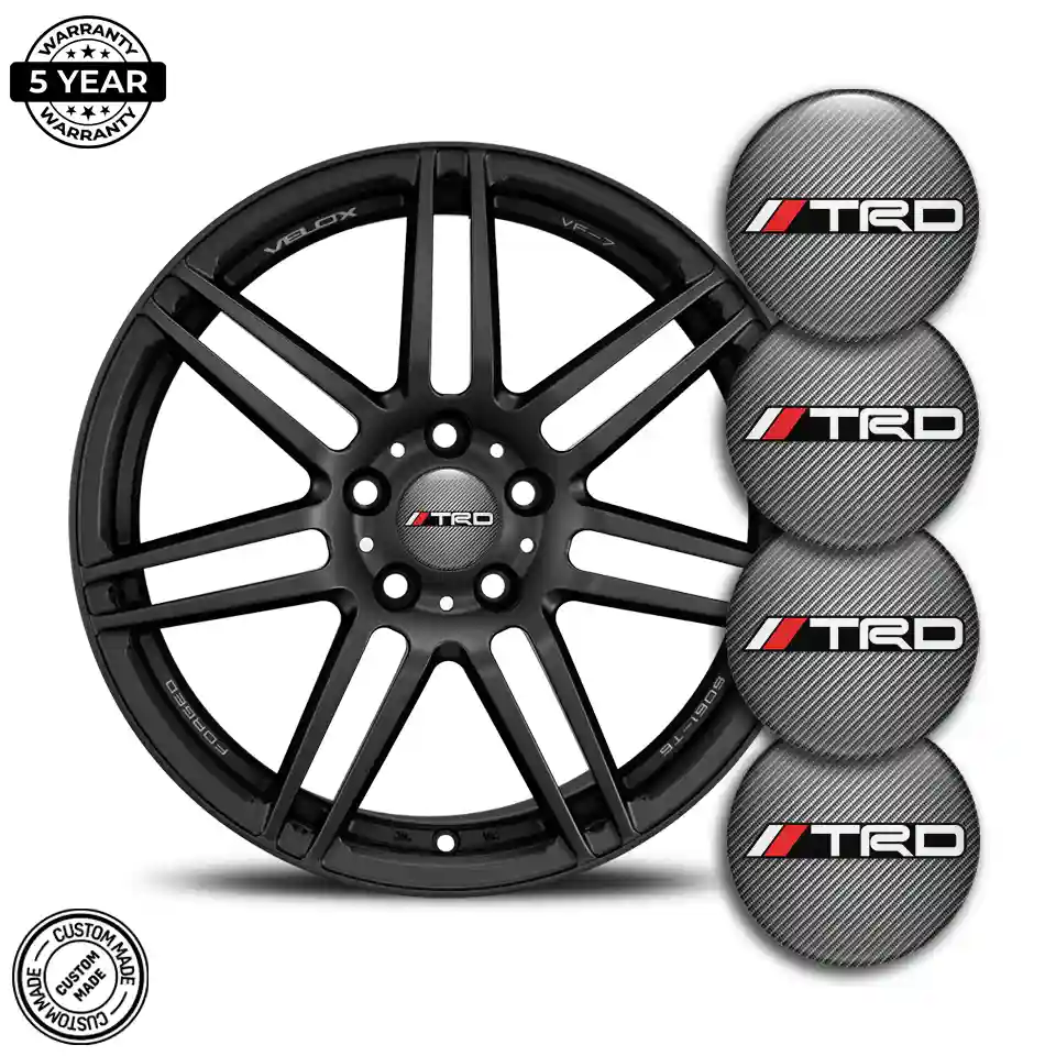 Toyota TRD Silicone Emblem Self-Adhesive High Quality