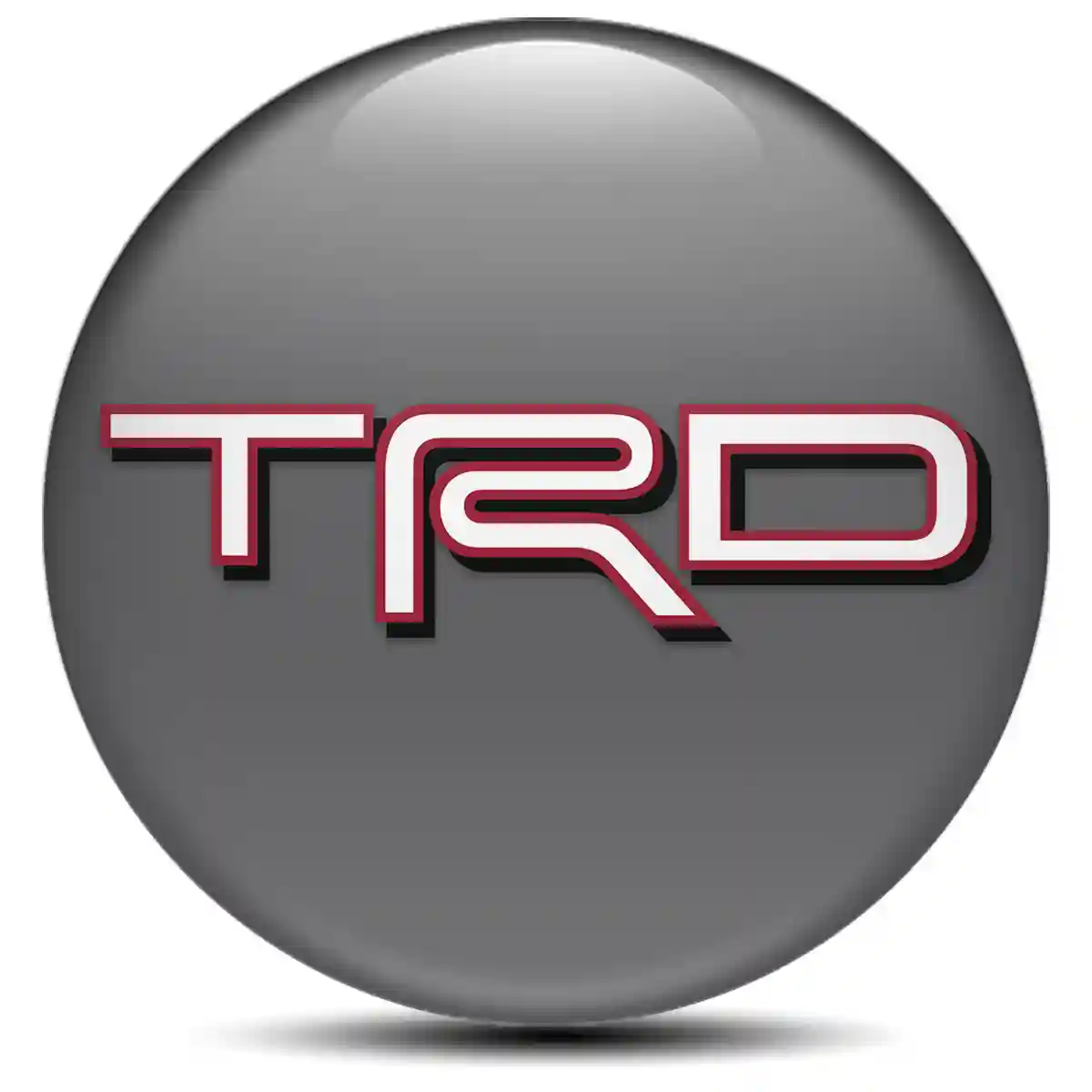 Toyota TRD Silicone Emblem Self-Adhesive Premium Resin