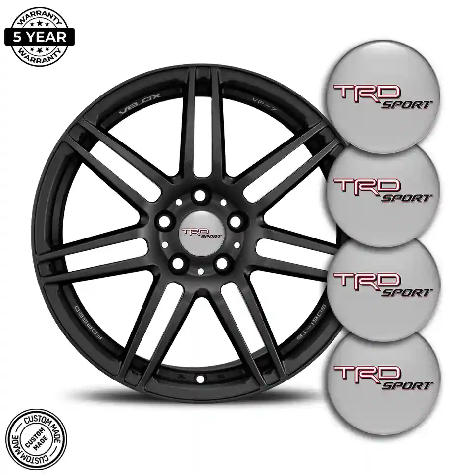 Toyota TRD Silicone Emblem Self-Adhesive Stylish Design