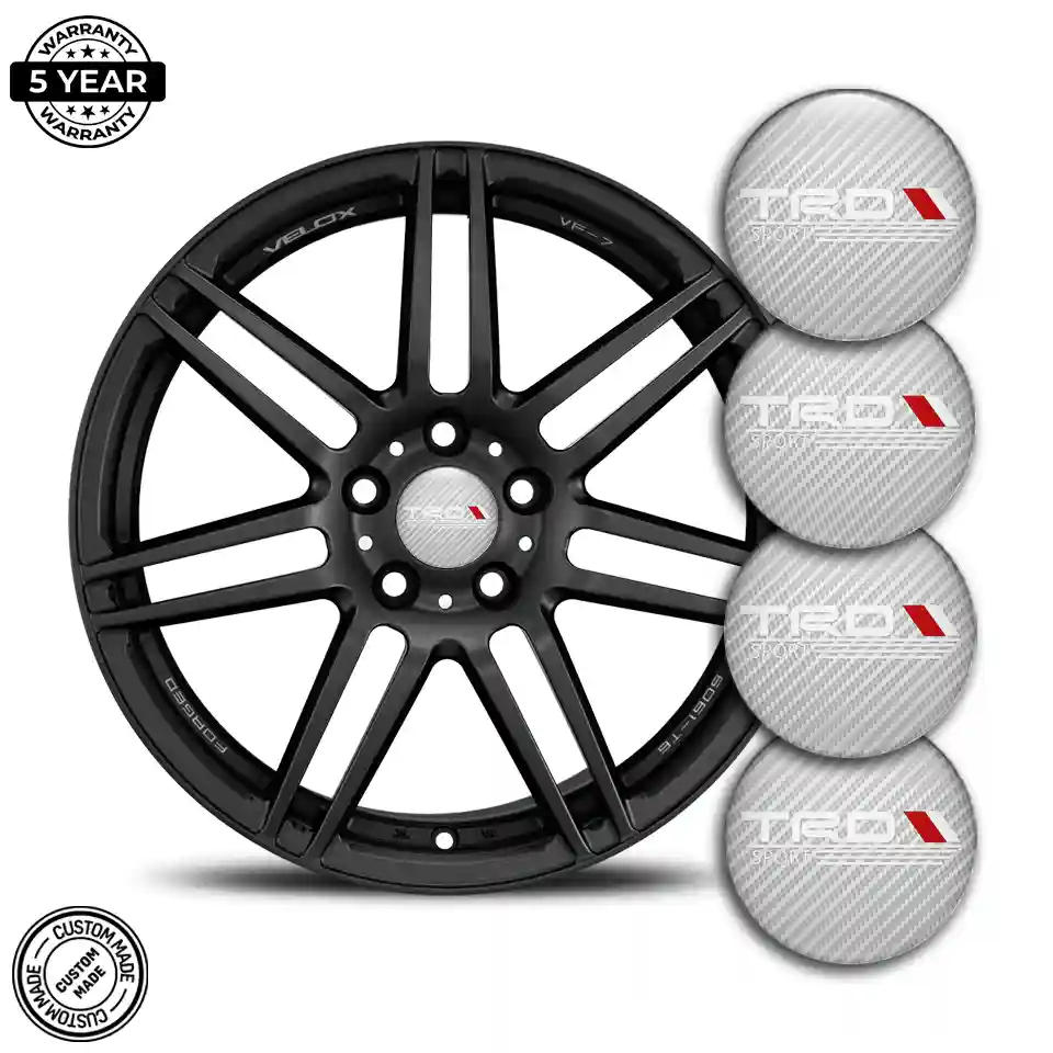 Toyota TRD Silicone Sticker High Quality