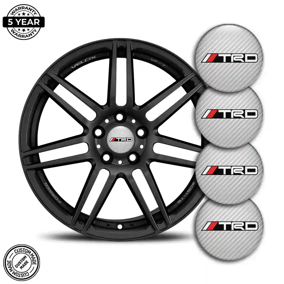 Toyota TRD Silicone Sticker Premium Quality