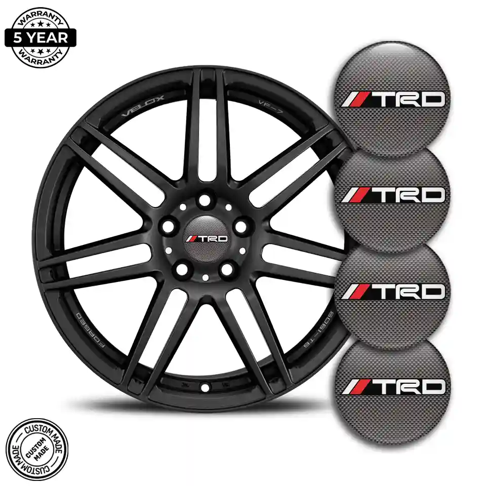 Toyota TRD Silicone Sticker Self-Adhesive Interior Design