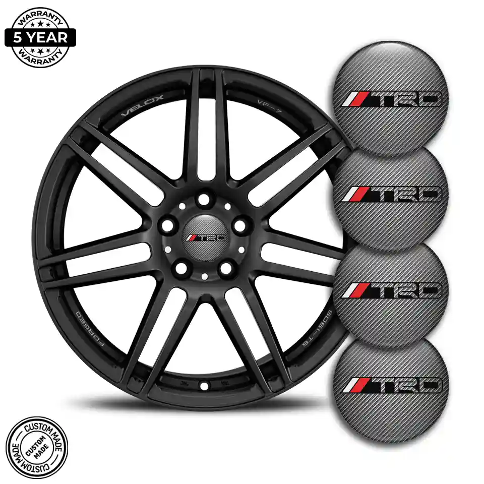 Toyota TRD Silicone Sticker Self-Adhesive Premium Edition