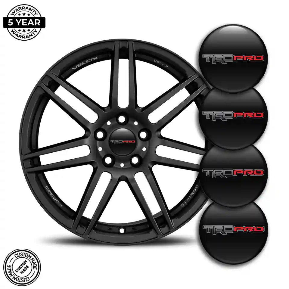 Toyota TRD Silicone Sticker Self-Adhesive Premium Resin