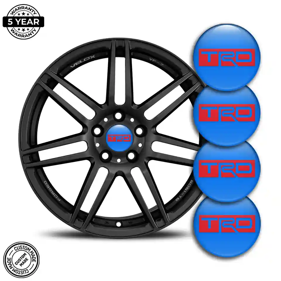 Toyota TRD Silicone Sticker Tuning Car