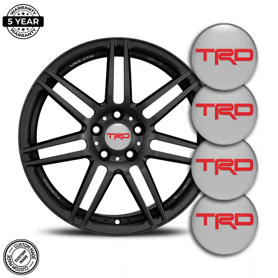 Toyota TRD Sticker Epoxy 3D Gel High Quality