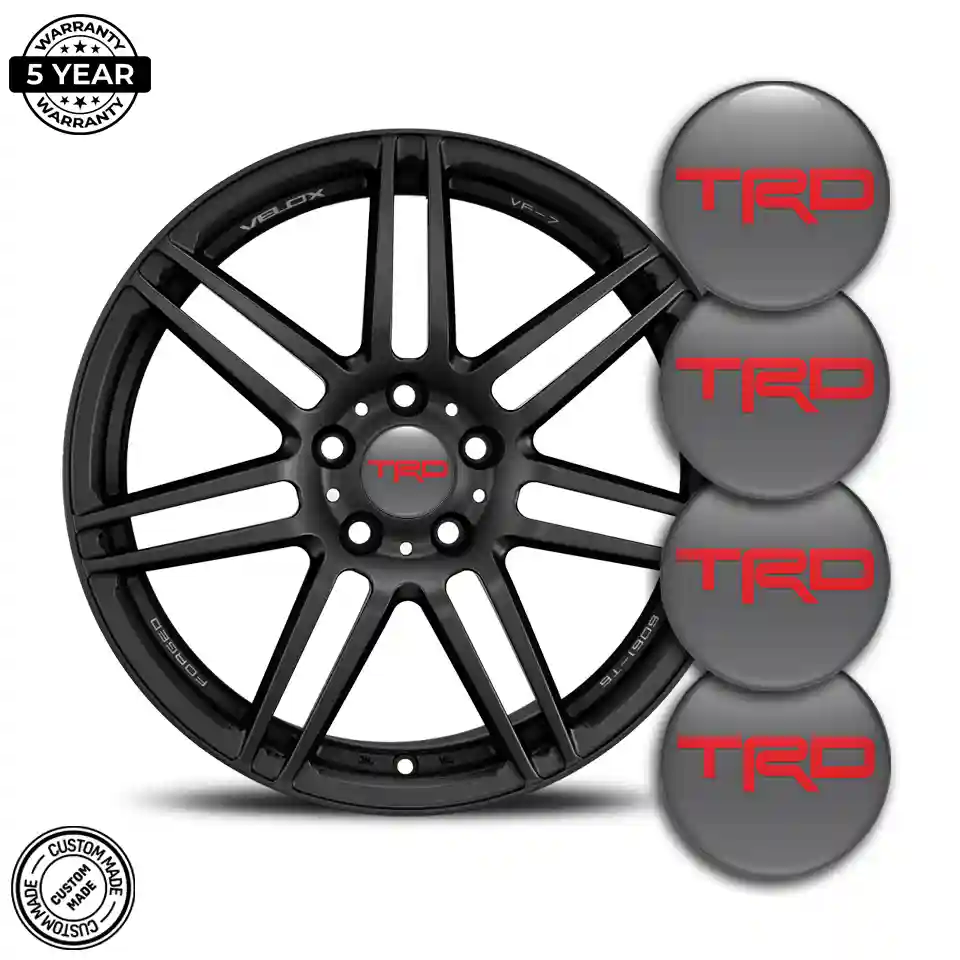 Toyota TRD Sticker Epoxy 3D Gel Premium Quality