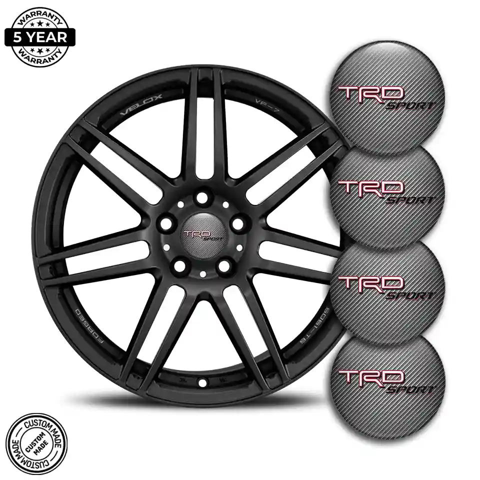 Toyota TRD Wheel Emblems Premium Edition