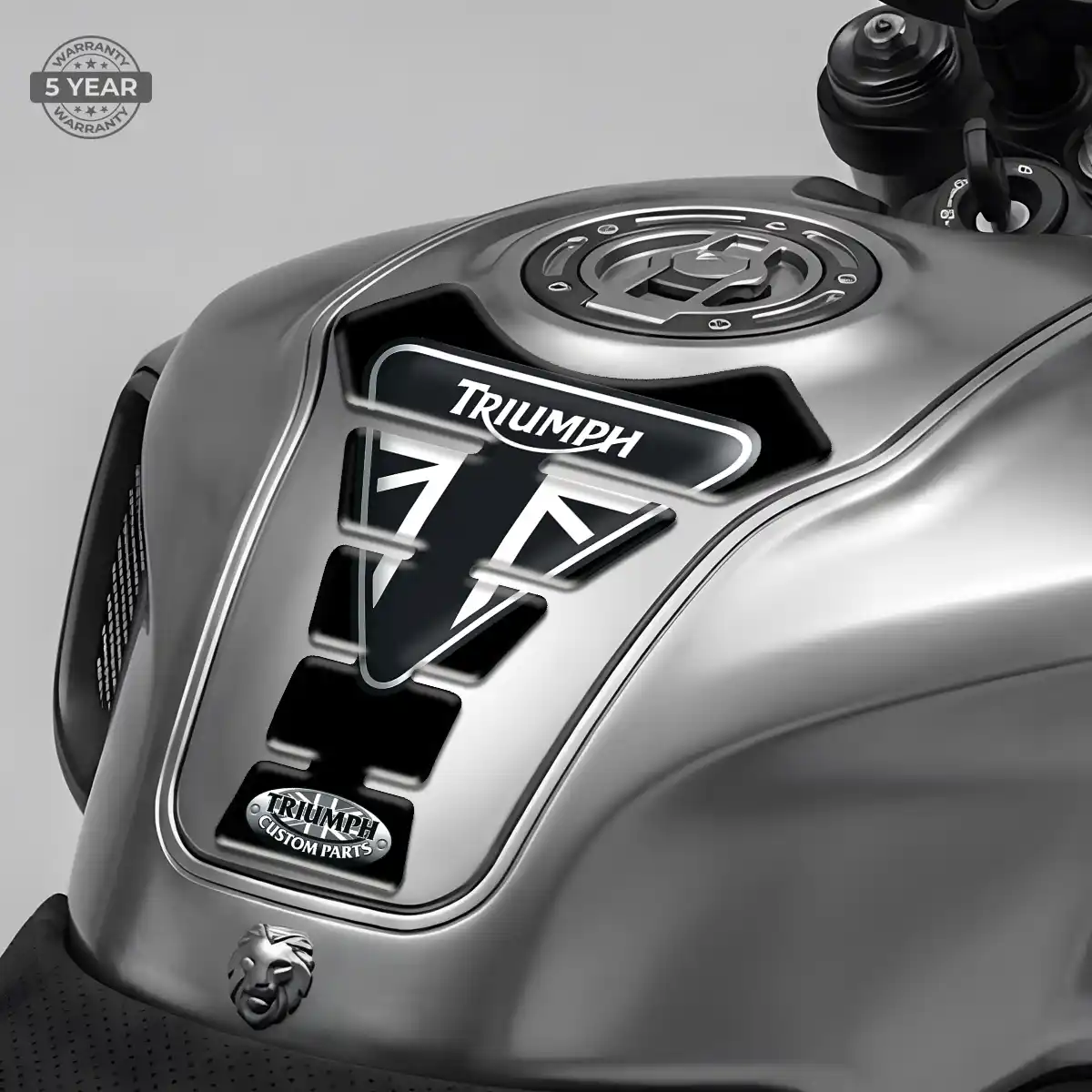 Triumph 3D Domed Tank Pad Elite Finish