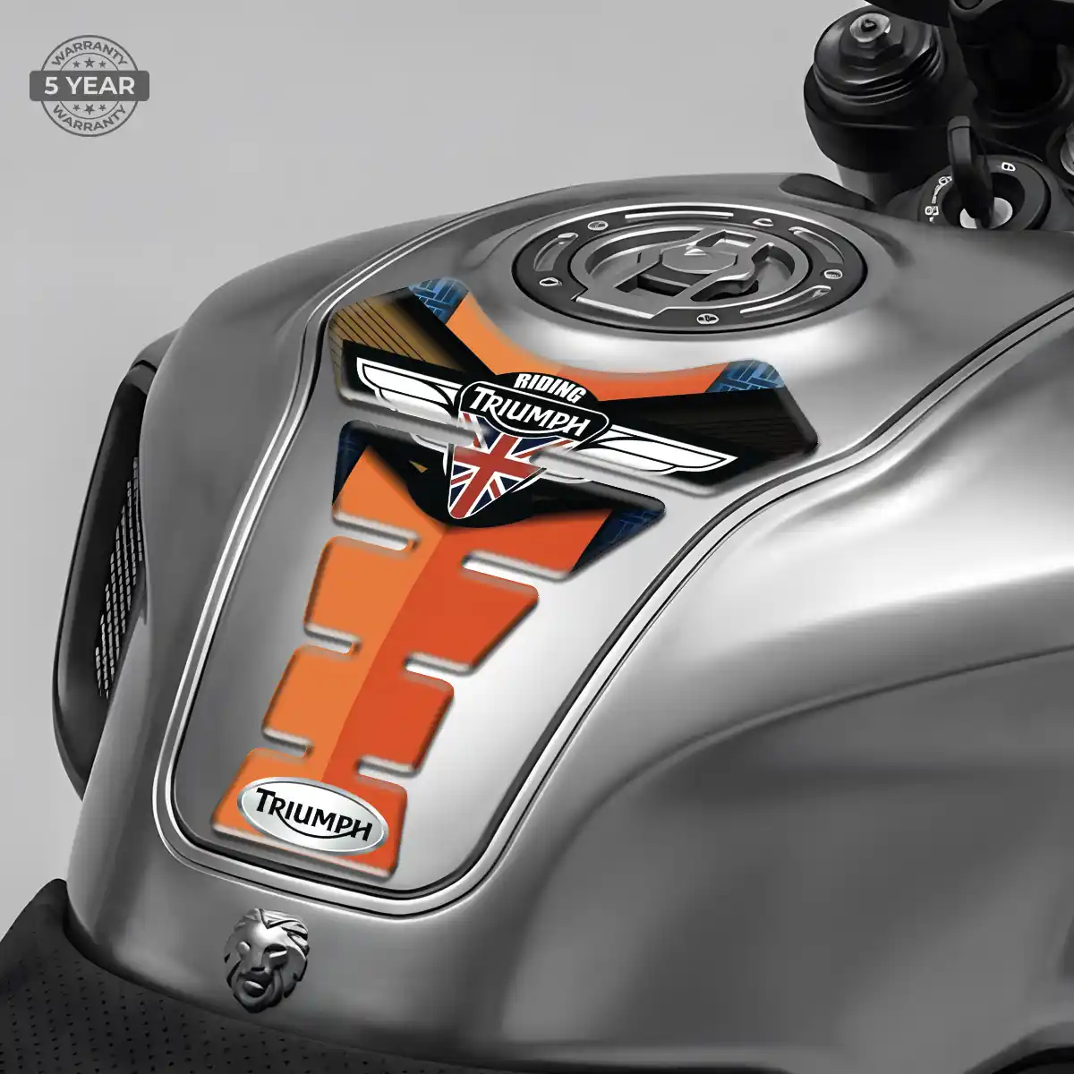Triumph 3D Domed Tank Pad Refined Design