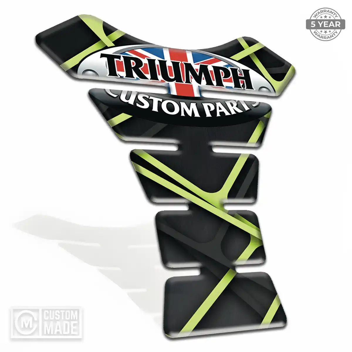 Triumph 3D Domed Tank Pad Sleek Style