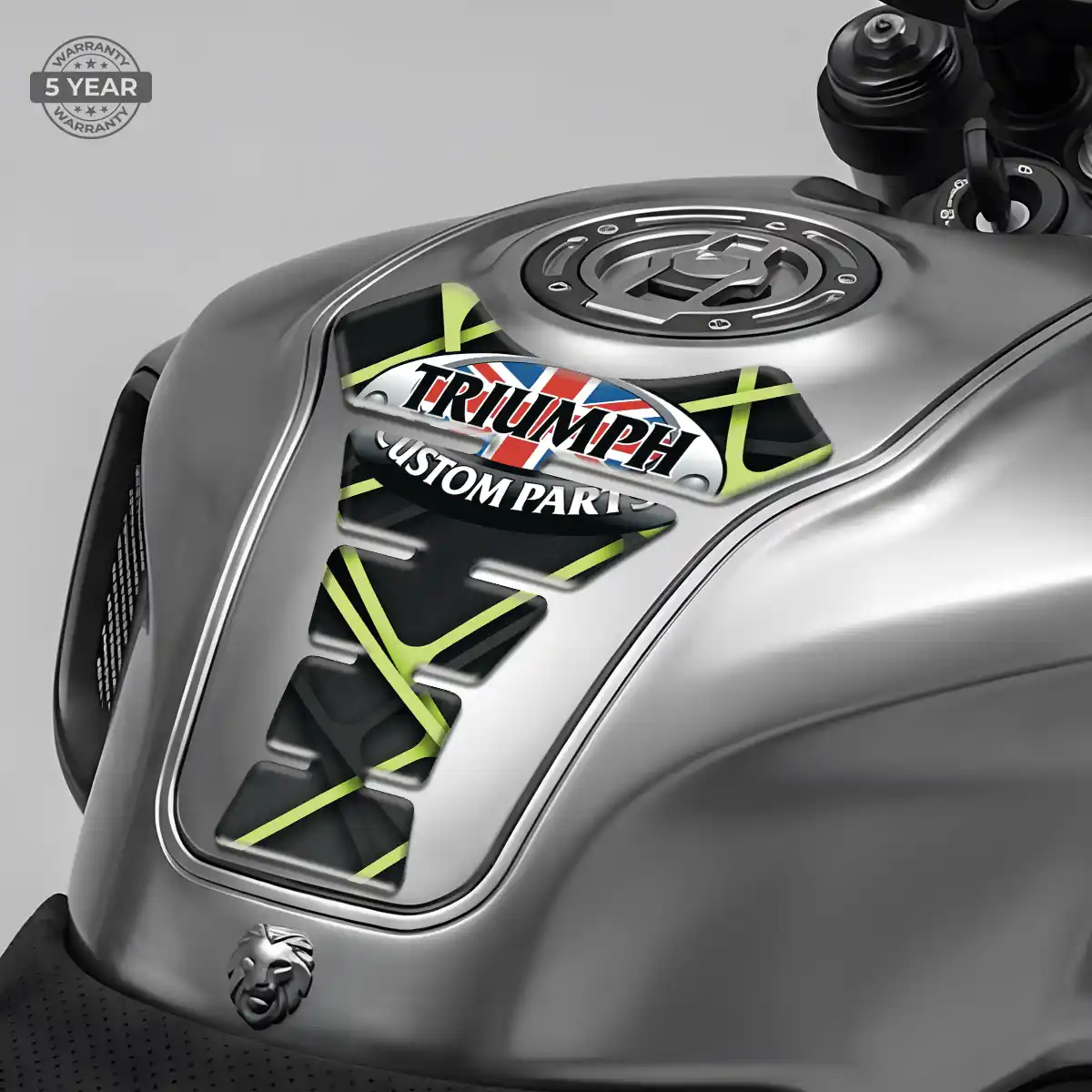 Triumph 3D Domed Tank Pad Sleek Style