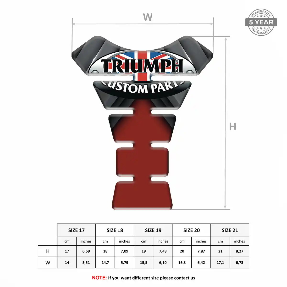 Triumph 3D Gel Tank Pad Exclusive Series