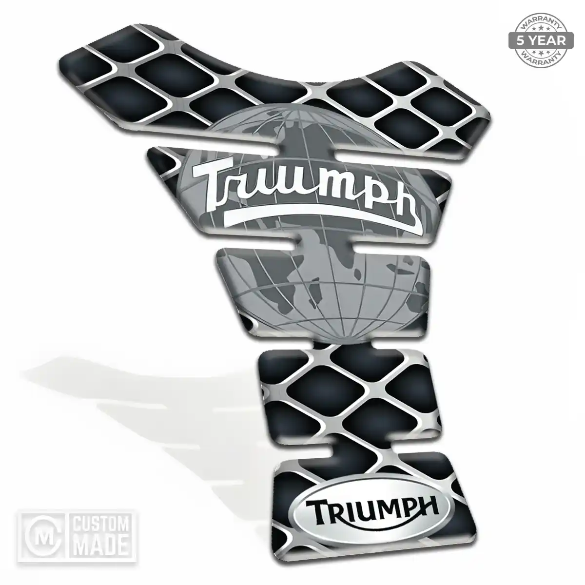 Triumph 3D Tank Pad Elite Finish