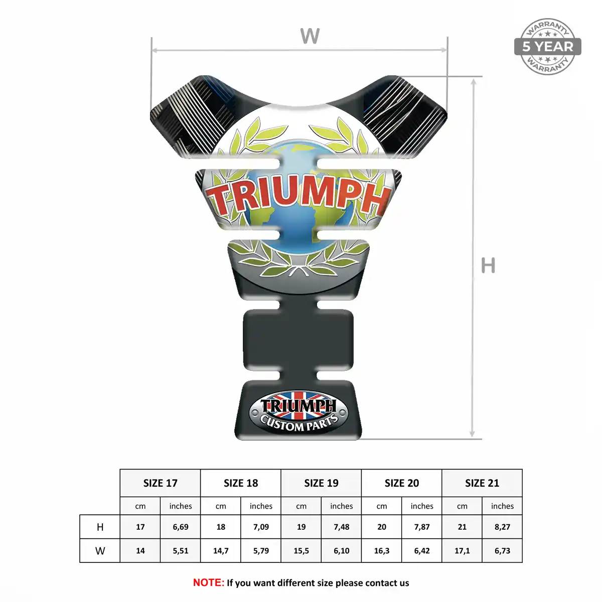 Triumph 3D Tank Pad Exclusive Series