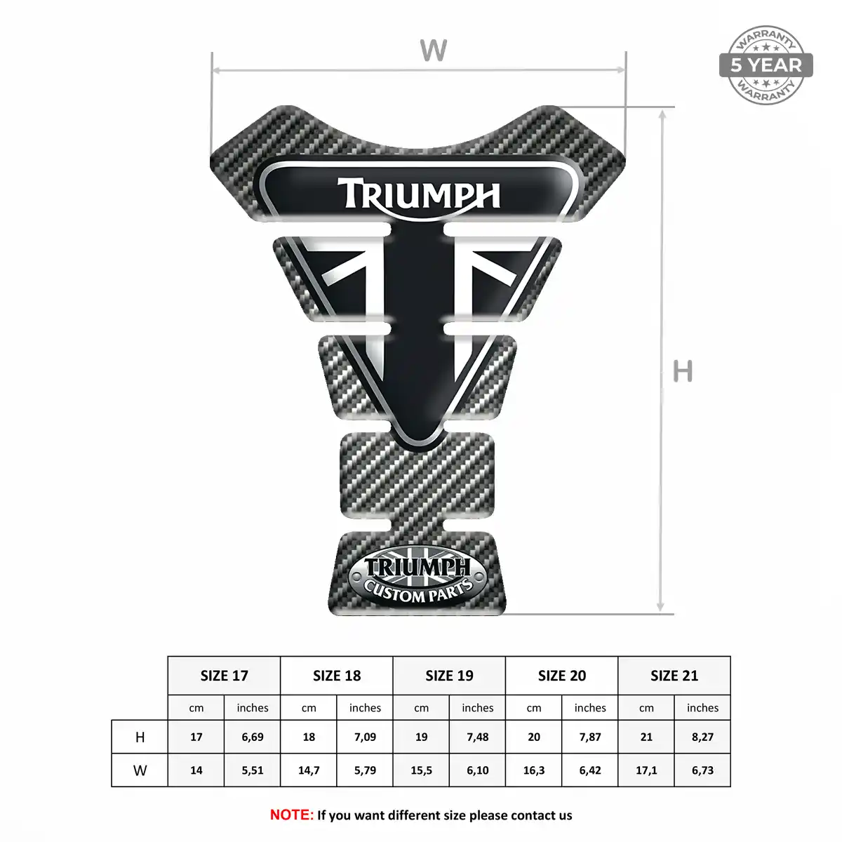 Triumph Bike Tank Protector Prestige Line
