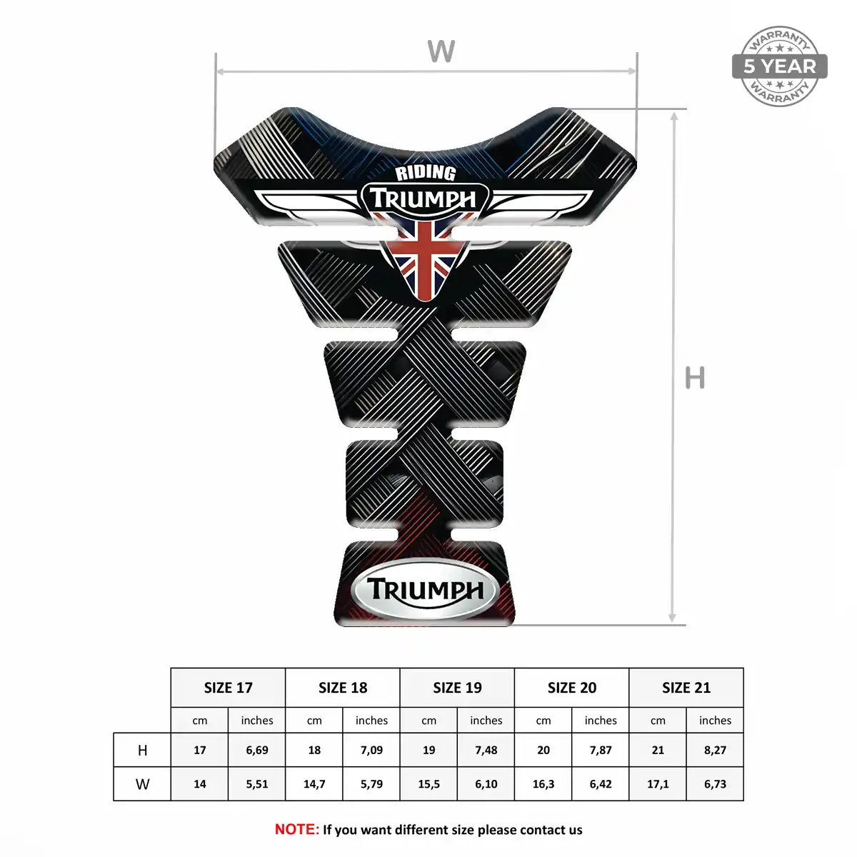 Triumph Bike Tank Protector Prime Quality