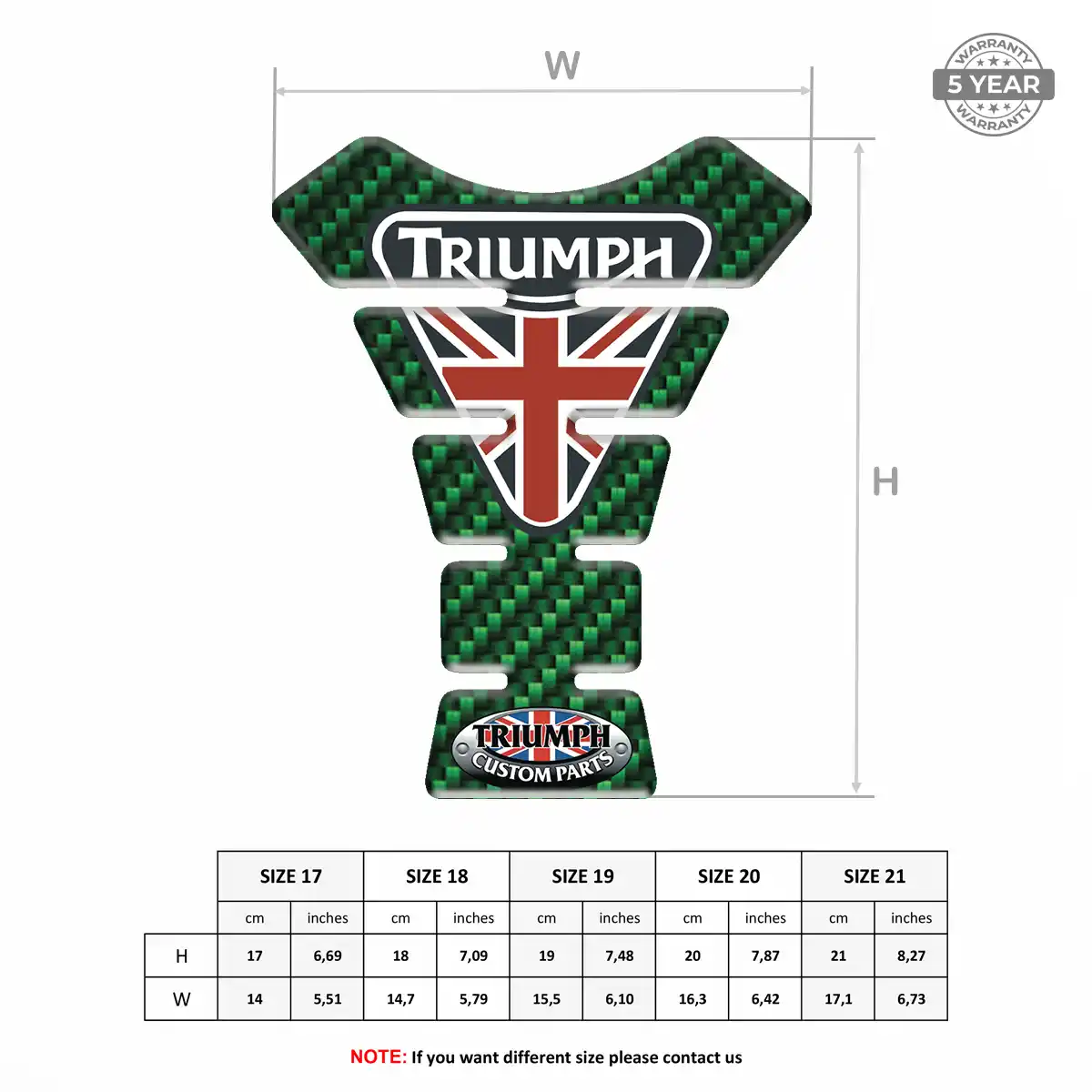 Triumph Bike Tank Protector Signature Grade